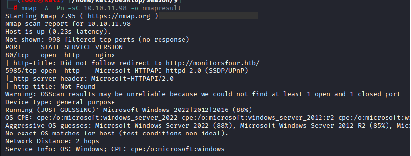 MonitorsFour Writeup HTB
